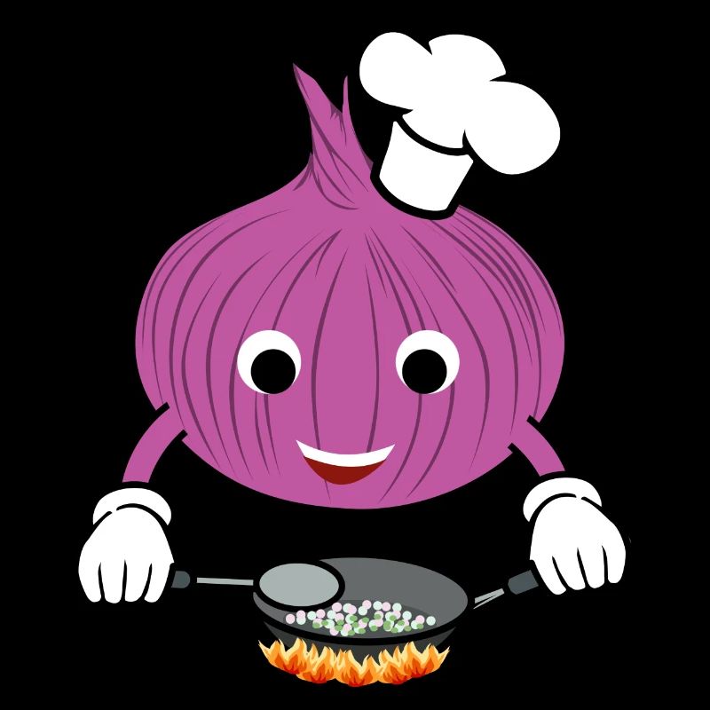 Onion Cooking Ironic Hobby Chef Baking