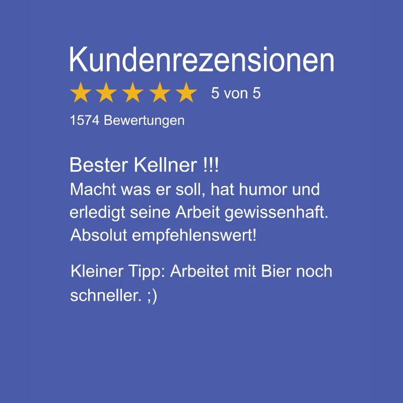 Kellner Bester Kellner Bedienung Oberkellner