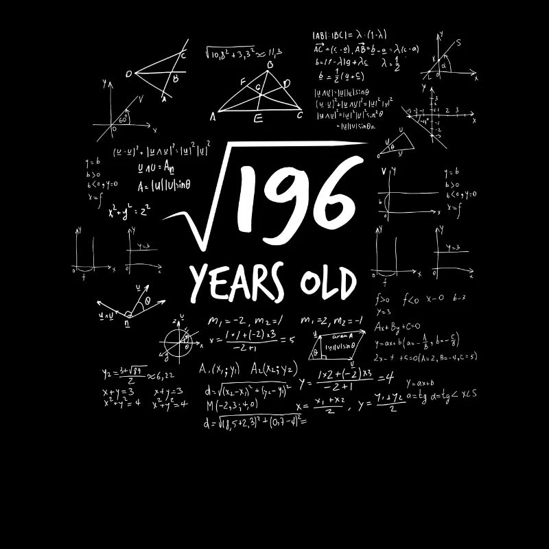 14th birthday root from 196 Mathematics Nerd Math