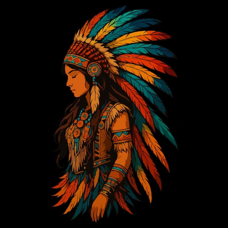 Feather crown