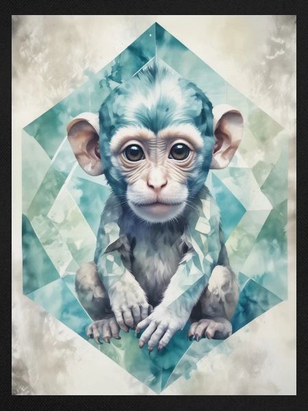 Geometric Baby Monkey