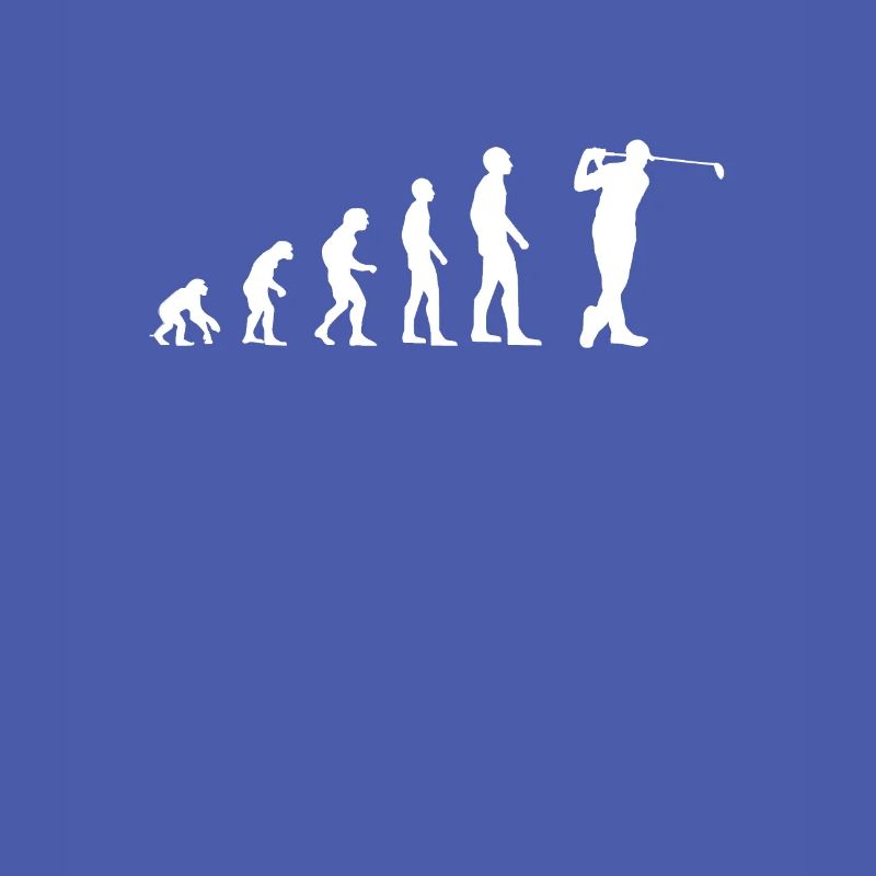 Golf Evolution des Menschen Golfer