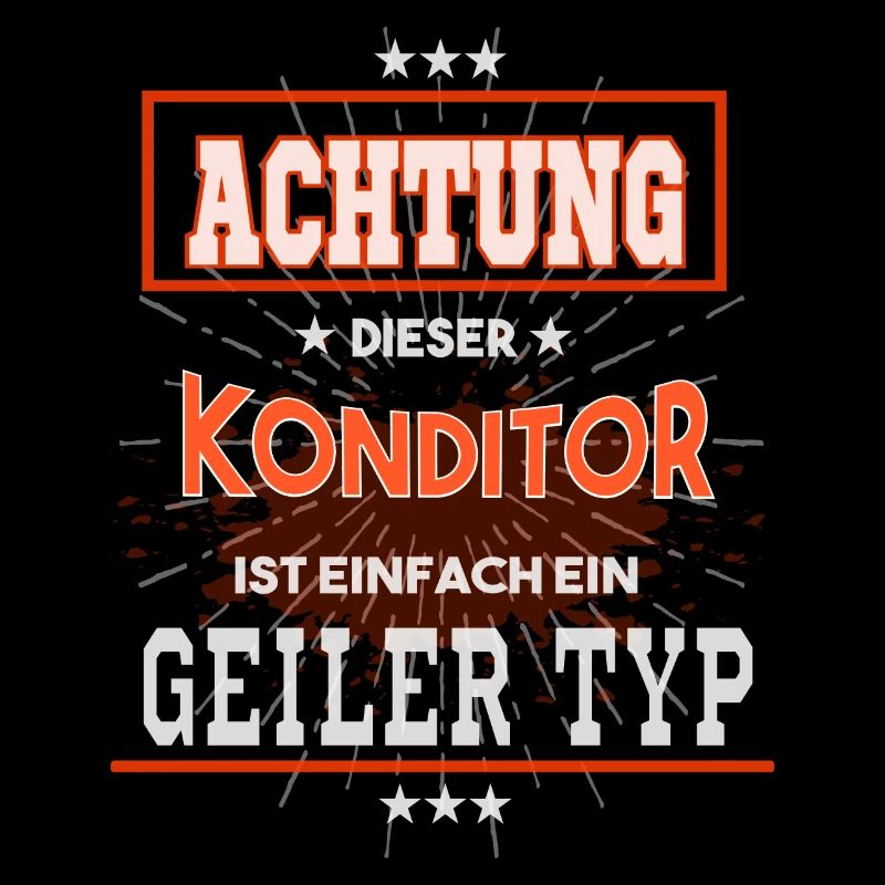 Konditor, einfach nur ein geiler Typ