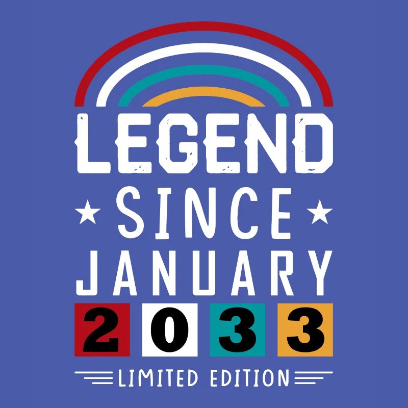 2033 Legend Since Geburtstag Geschenk Januar