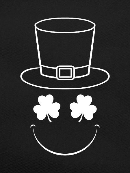 Trèfle Happy Face Saint-Patrick