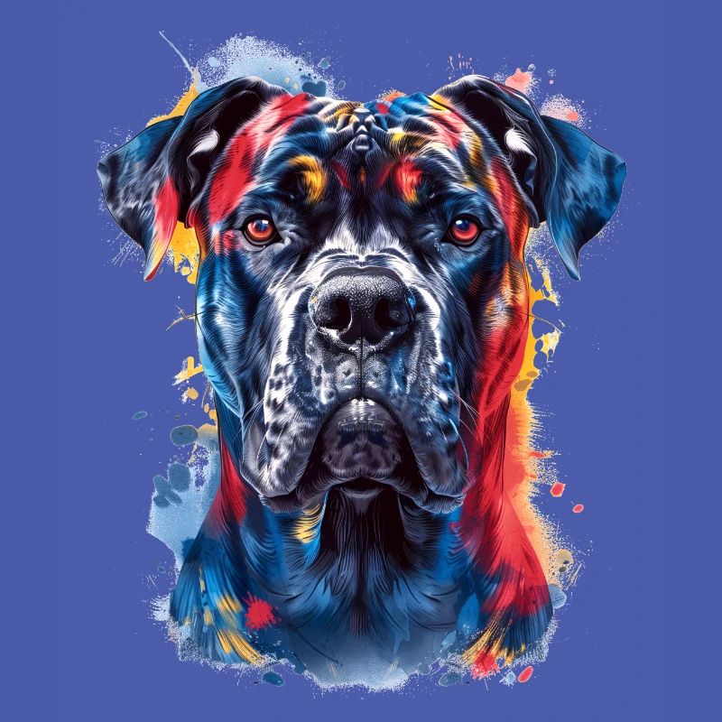 Colorful Cane Corso