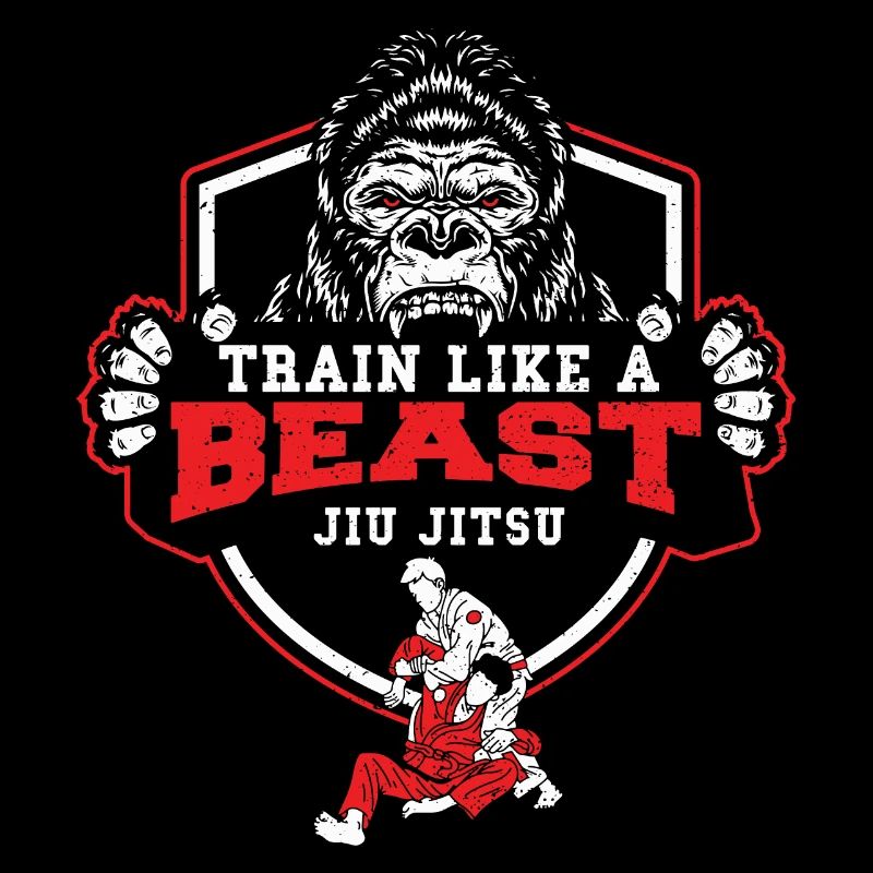 Train Like A Beast Jiu Jitsu - Affe