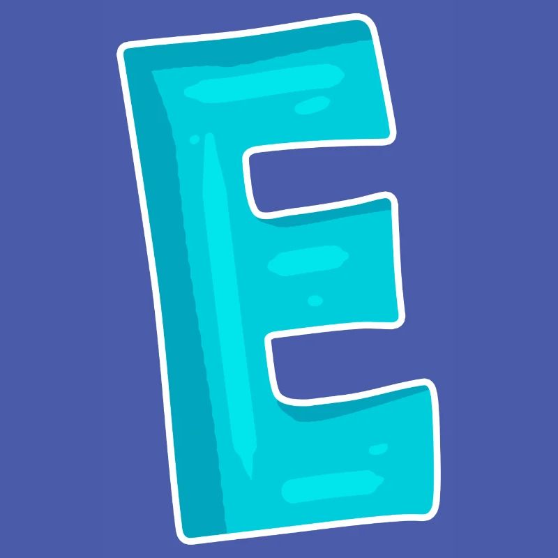 Buchstabe E Anfangsbuchstabe Zeichen