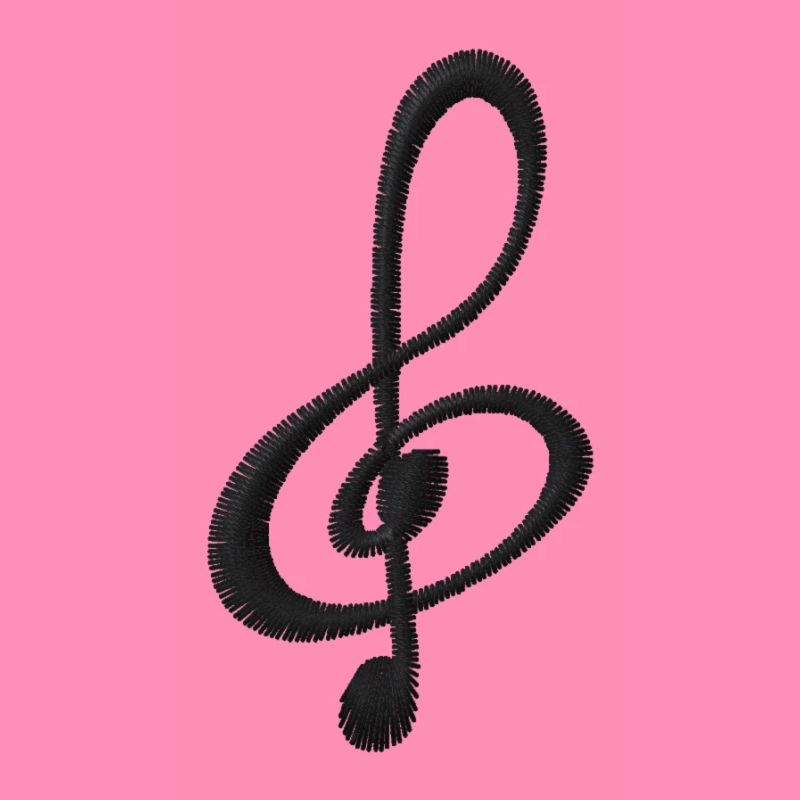Note embroidered