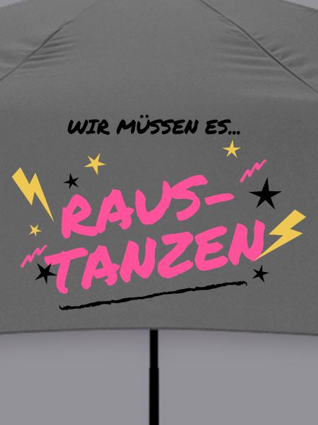 Raus Tanzen Neon Graffiti
