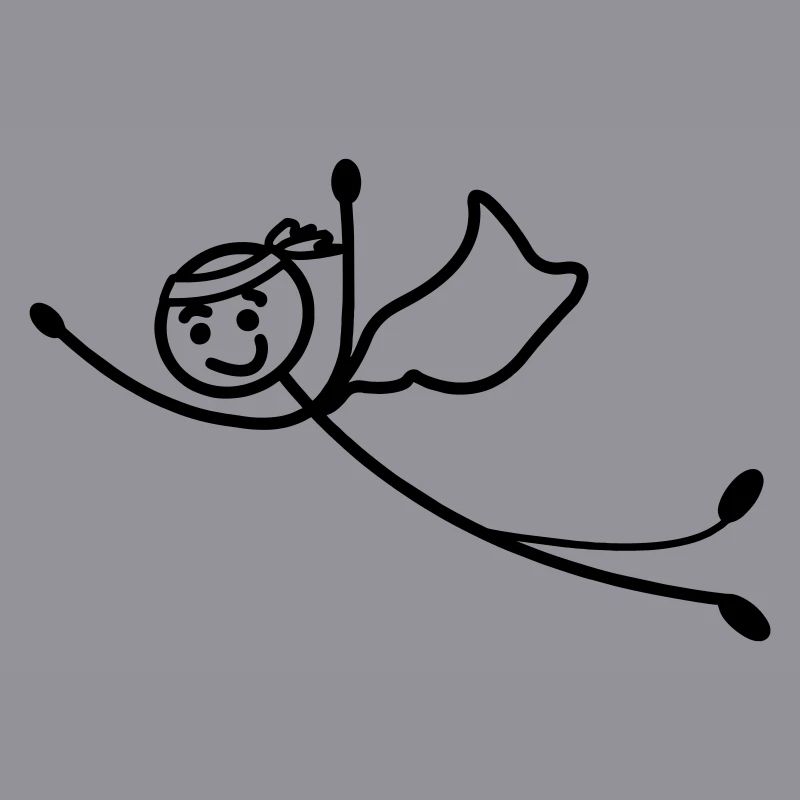 Super jung oder Mann fliegt schnell mit Umhang