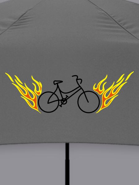 Fahrrad mit Flammen