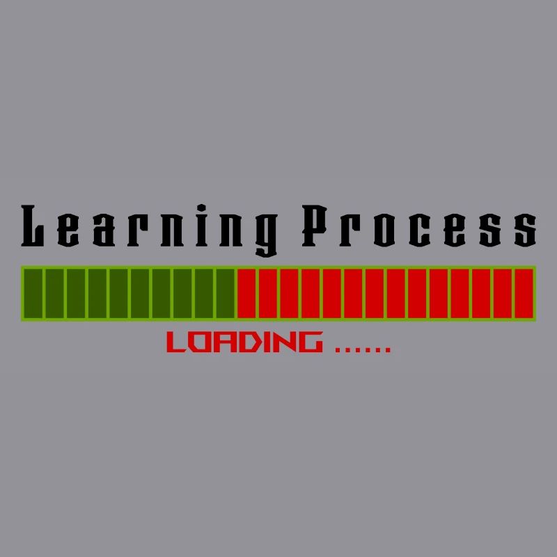 Learning Process Loading white shirt