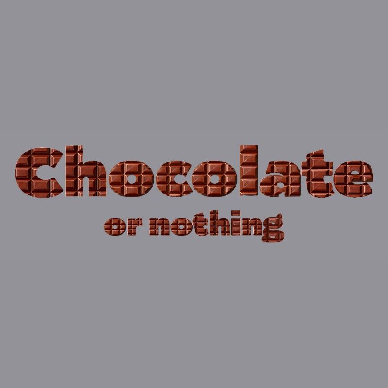 Chocolate pattern with 3D effect