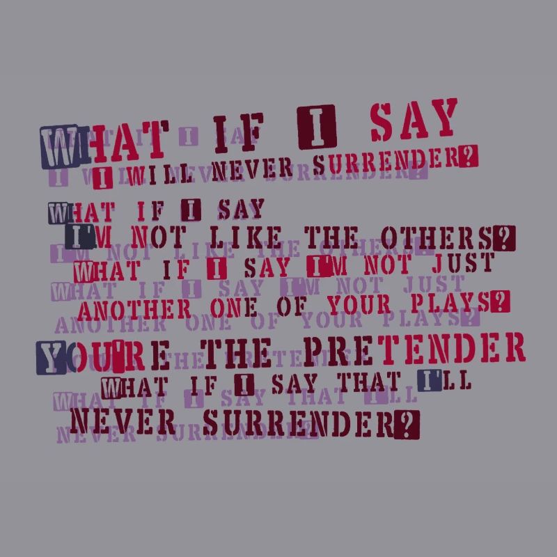 Typographie de la résolution implacable