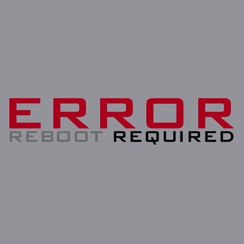 Error: Reboot required