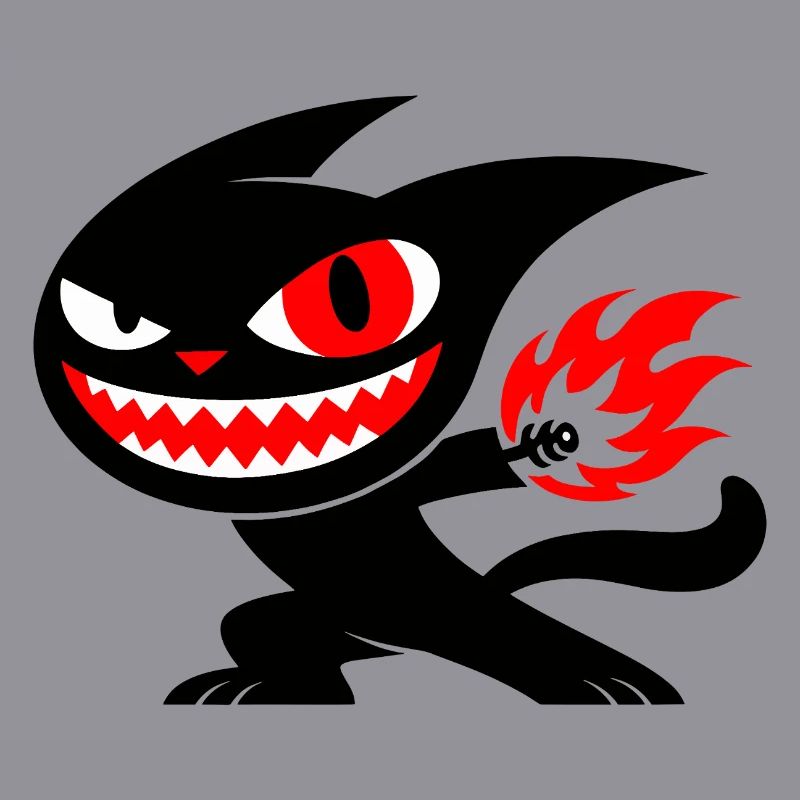 Creature on fire
