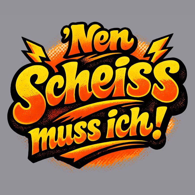 Nen Scheiss Muss Ich retro comic