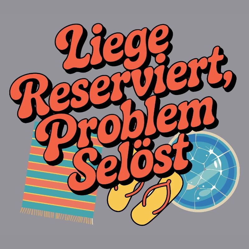 Lounger Reserved Problem solves funny beach