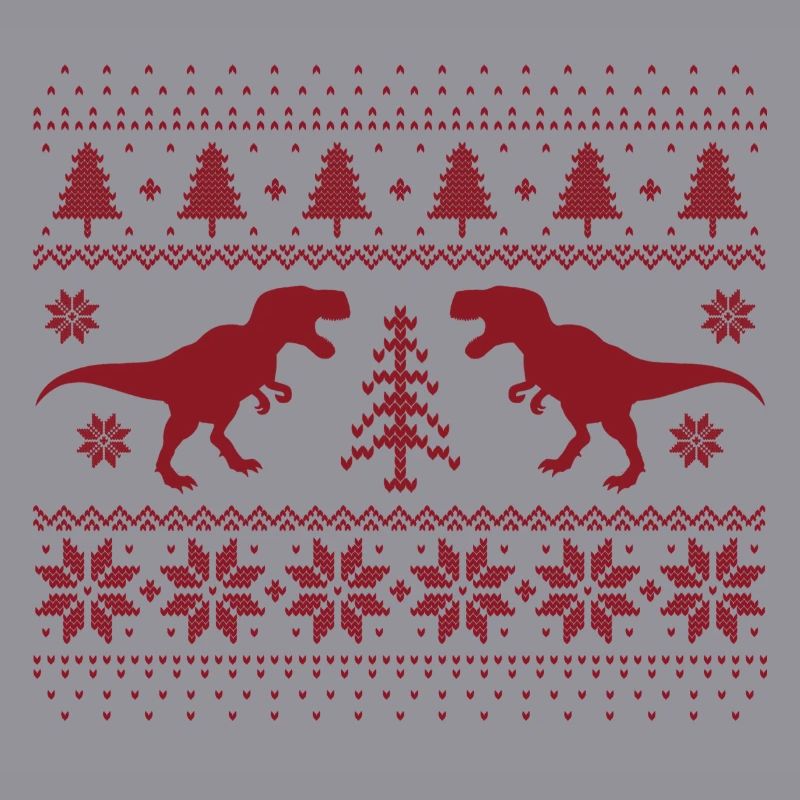 Dinosaurier-Weihnachtspullover