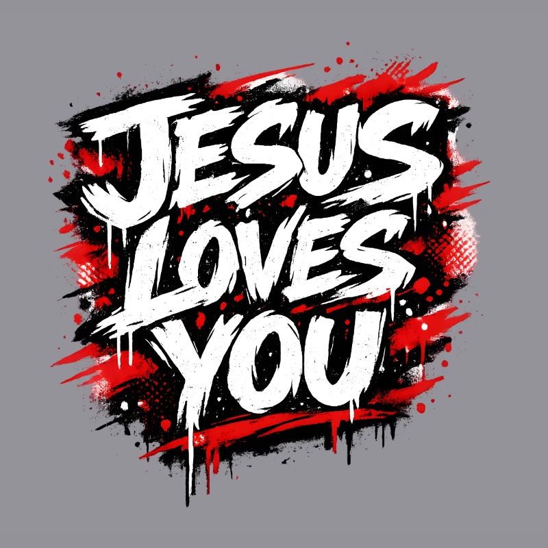 Déclaration de graffiti Jésus t’aime