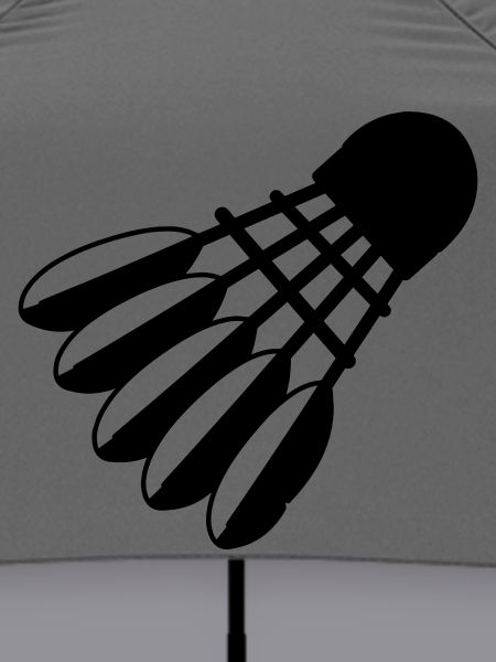 Badminton Shuttle Logo mit Federn