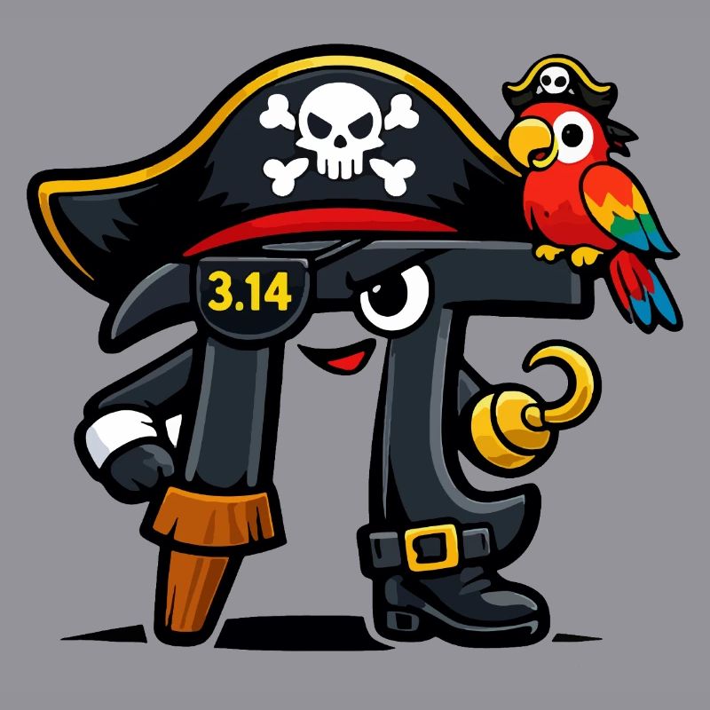 Pi devine les maths Jour Pi Pirate Design