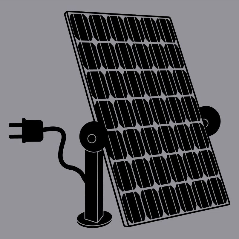 Solar panel with plug