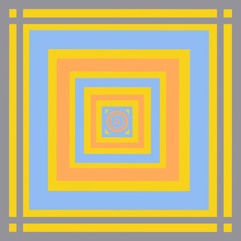 Geometric color play patterns