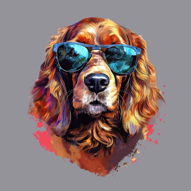 Cocker Spaniel mit Sonnenbrille