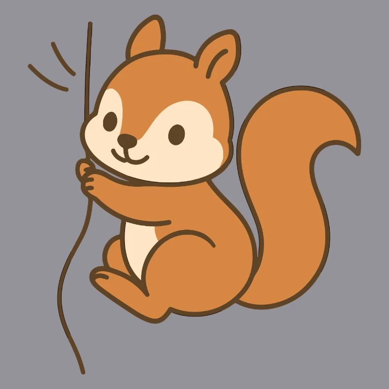 Eingekuschelt Eichhörnchen
