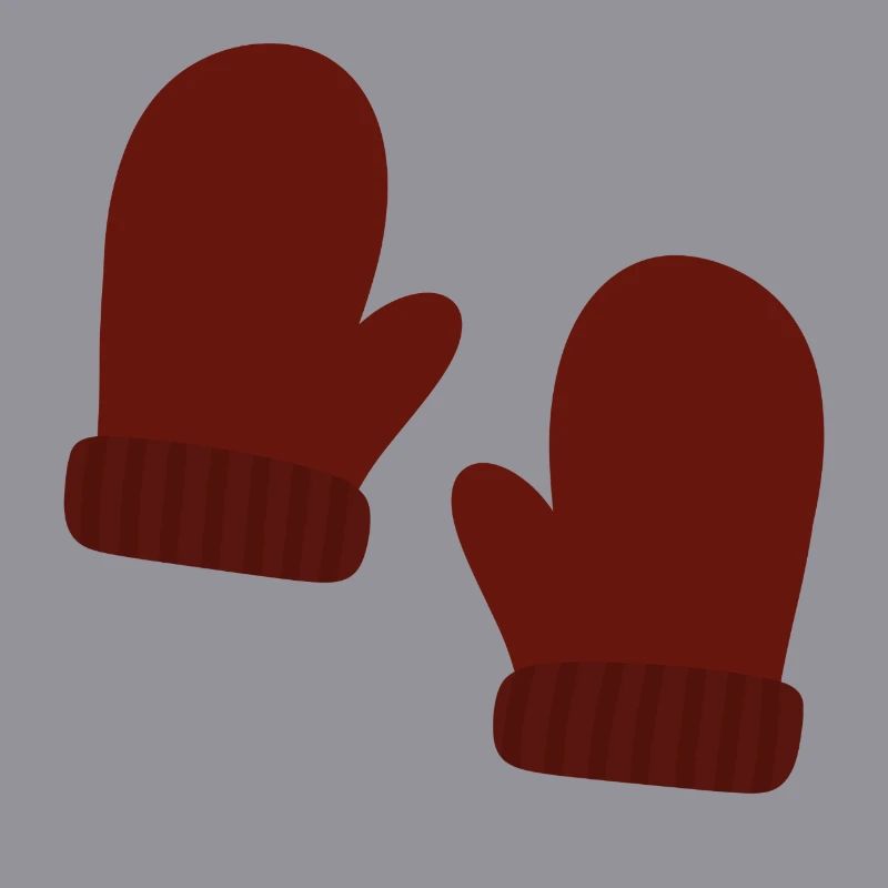 Illustration de mitaines d’hiver confortables