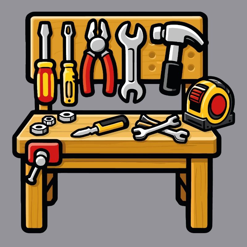 DIY workshop workbench