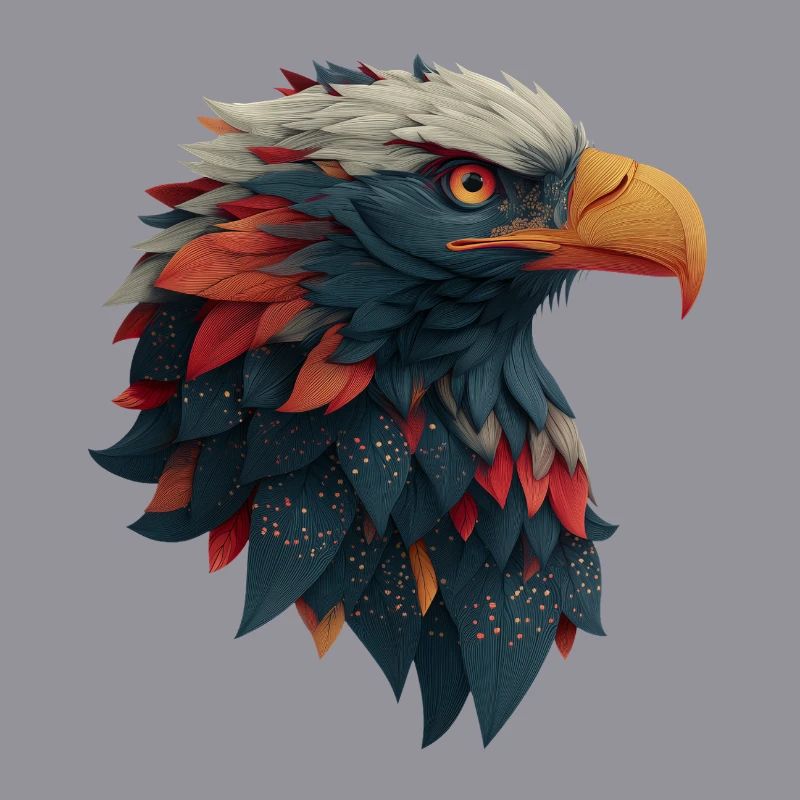 Powerful Eagle Head, Strong, Determined Gift