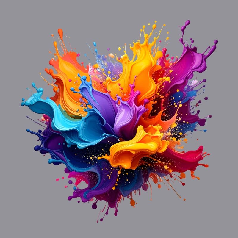Farbspritzer Explosion