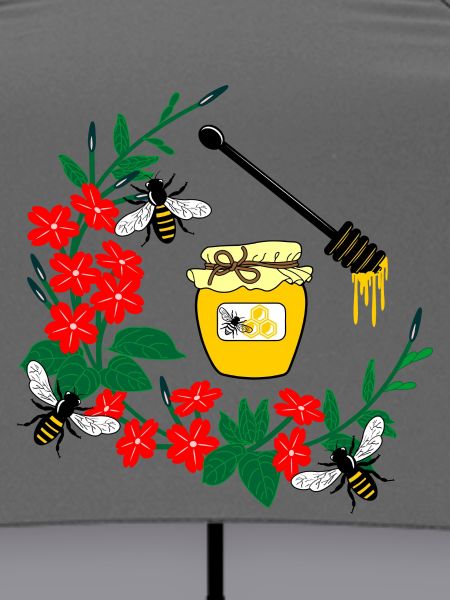 Blumenkranz mit Honig