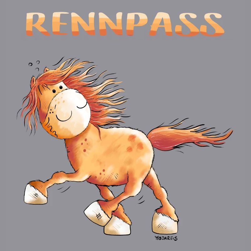 Rennpass Islandpferd - Comic - Fun