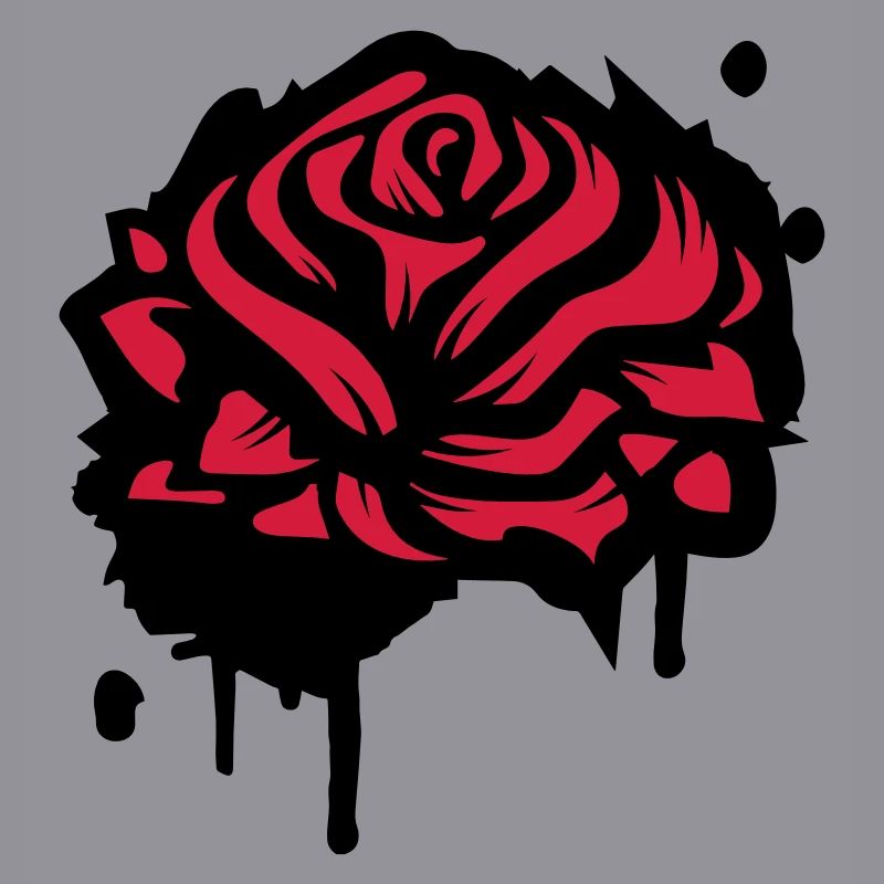 Une rose comme un graffiti