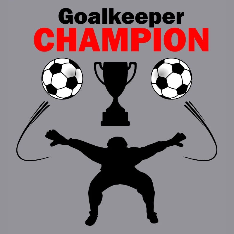 Torwart oder Torwart Schattenfigur Champion