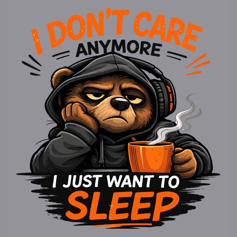 Grumpy Bear Schlaf-Tee Design