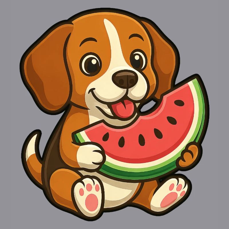 Joyeux Beagle Pastèque Fruit d’été