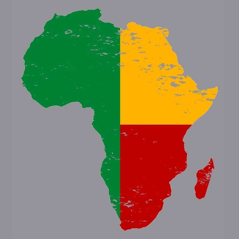 Drapeau du Bénin Afrique utilisé