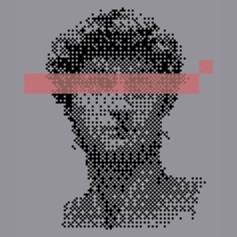 Digital David Michelangelo Pixel-Design