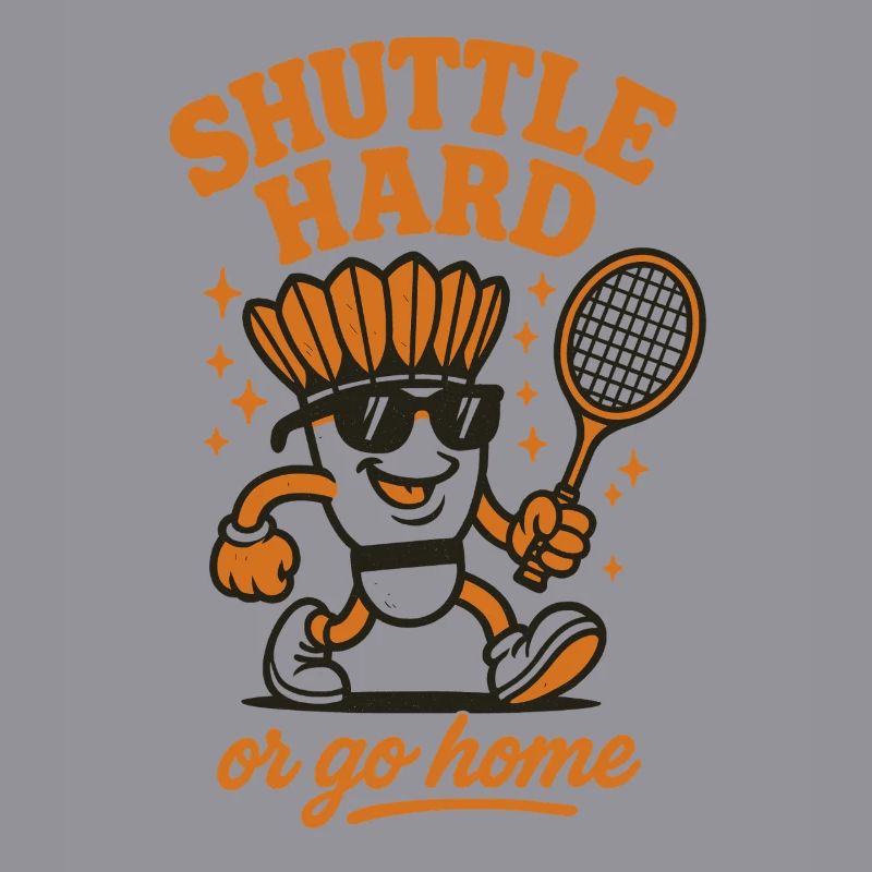 Shuttle Hard | Badminton Motivation Spruch