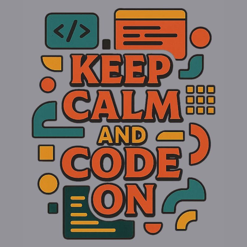 Keep Calm and Code On – Funny Coder Shirt