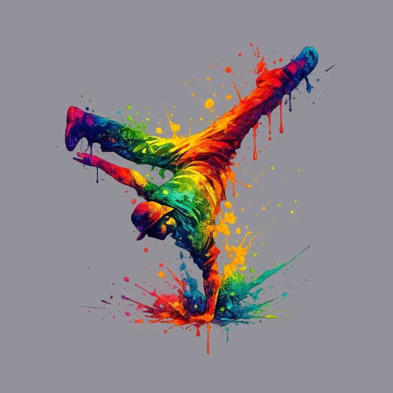 Hand Splashed Rainbow Dance