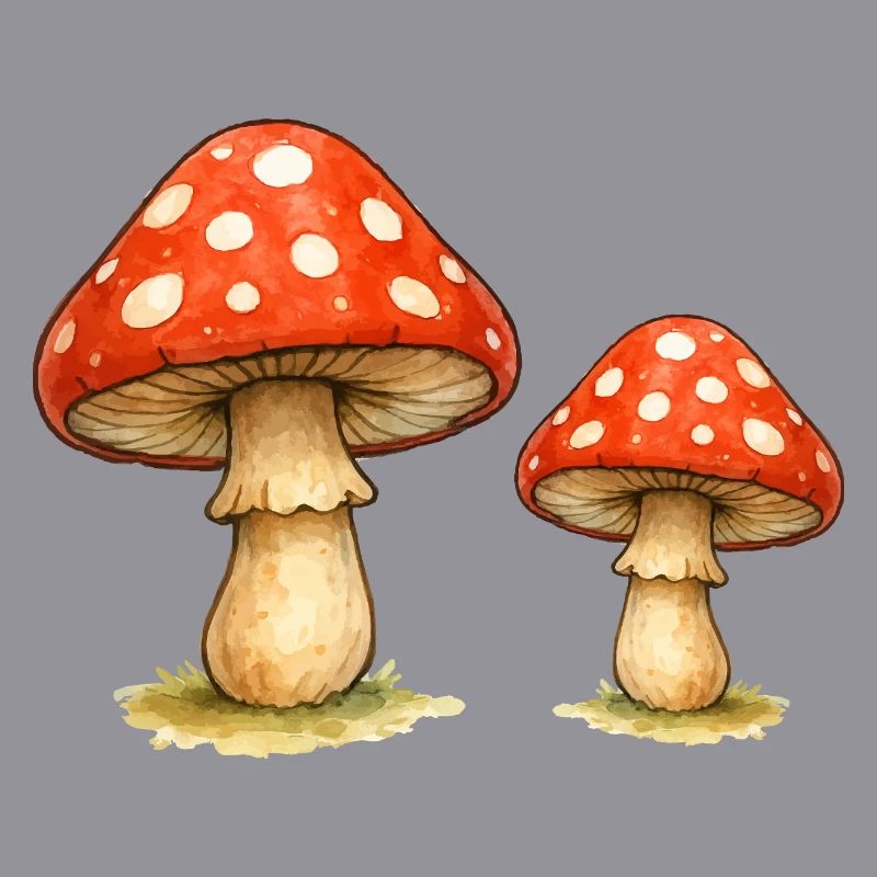 Red Toadstool Duo