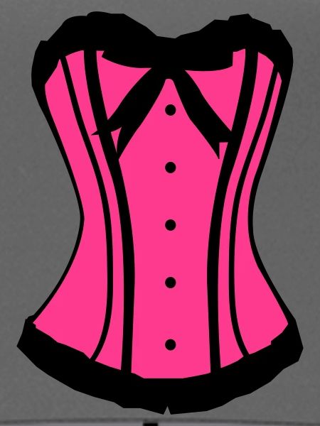 Pinker Korsett Noir-Kontrast