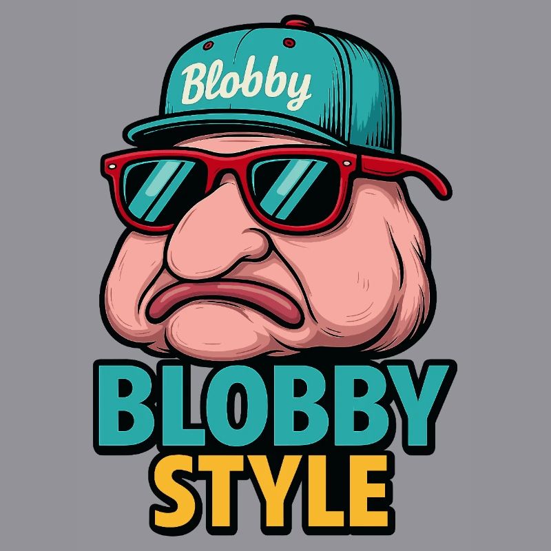 Blobby Style Cartoon Tee