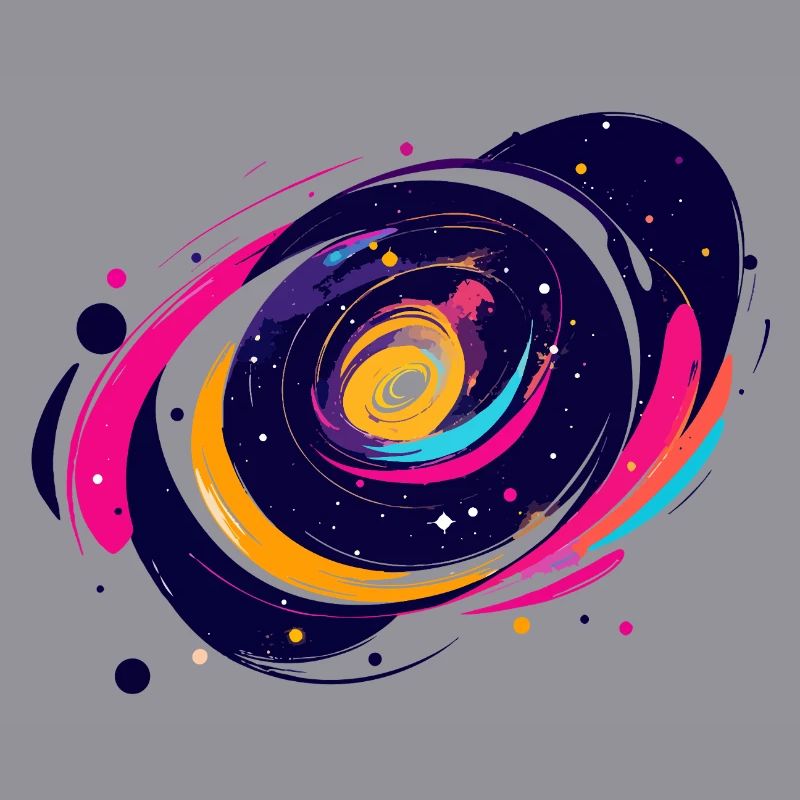 Color Swirl Galaxy Outer Space Pattern